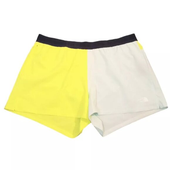 The North Face Women's Wander Shorts Sz XL Led yellow / Skylight Blue - Picture 2 of 3